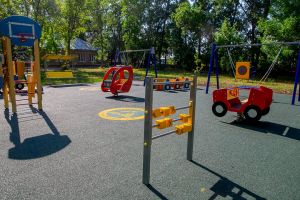 Детская площадка в Самарском пансионате для детей инвалидов, г. Самара, ул. Нагорная д.15